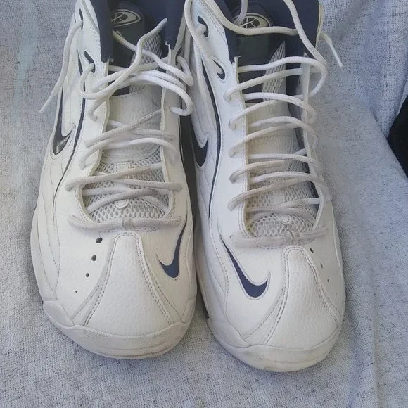 Nike Air Total Max Uptempo Shoes White Navy Blue CZ2198-100 Mens Size 9.5 Buy Nike Air Total Max Uptempo  main image 3